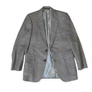 Vintage Oversized Blazer Tweed Patchwork